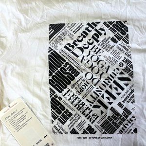 Lululemon 5 Year Basic T brand new with tags.  Size XS white 20Y collection